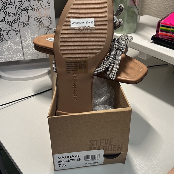 Steve Madden Rhinestone Sandals - Picture 3 of 3